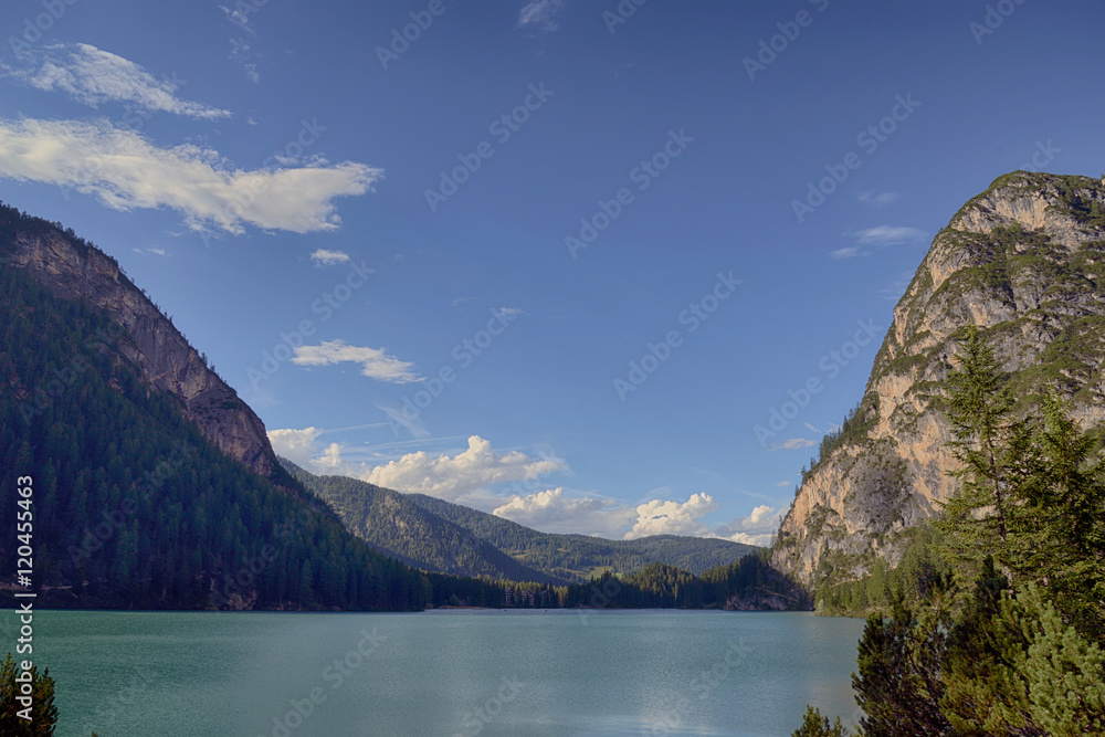 Lago di Braies - Panorama - Trentino Lago di Braies - Panorama - Trentino