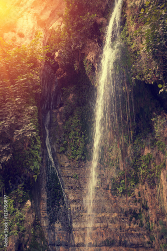 David s waterfall in Ein Gedi Nature Reserve