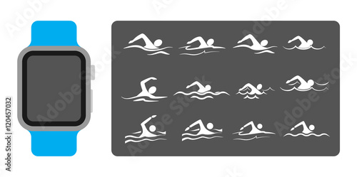 Smart watches for swimming app.
