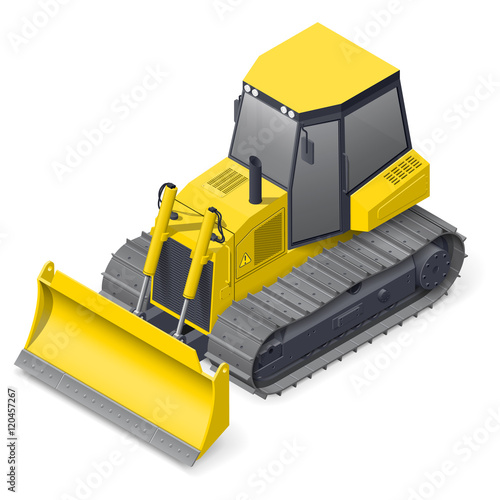 Bulldozer detailed icon