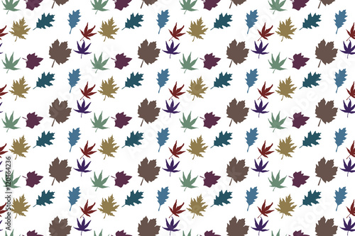 Herbst - Blätter - Laub - Muster - Nahtlos