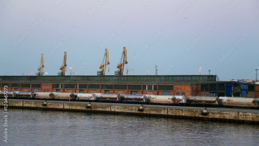 Cargo traine at port of Rostock May 2016 Cargo traine at port of Rostock May 2016
