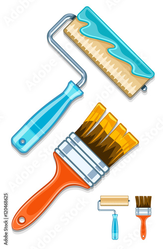 Maintenance tools brushes and rollers for paint works