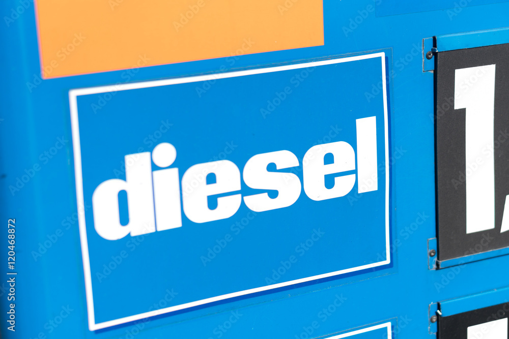Rome, Italy - July 8, 2016: Diesel written text on IP petrol station. IP - Italian Petroli S.p.A. is an Italian oil industry, based in Genoa, which is now a brand of API Rome, Italy - July 8, 2016: Diesel written text on IP petrol station. IP - Italian Petroli S.p.A. is an Italian oil industry, based in Genoa, which is now a brand of API