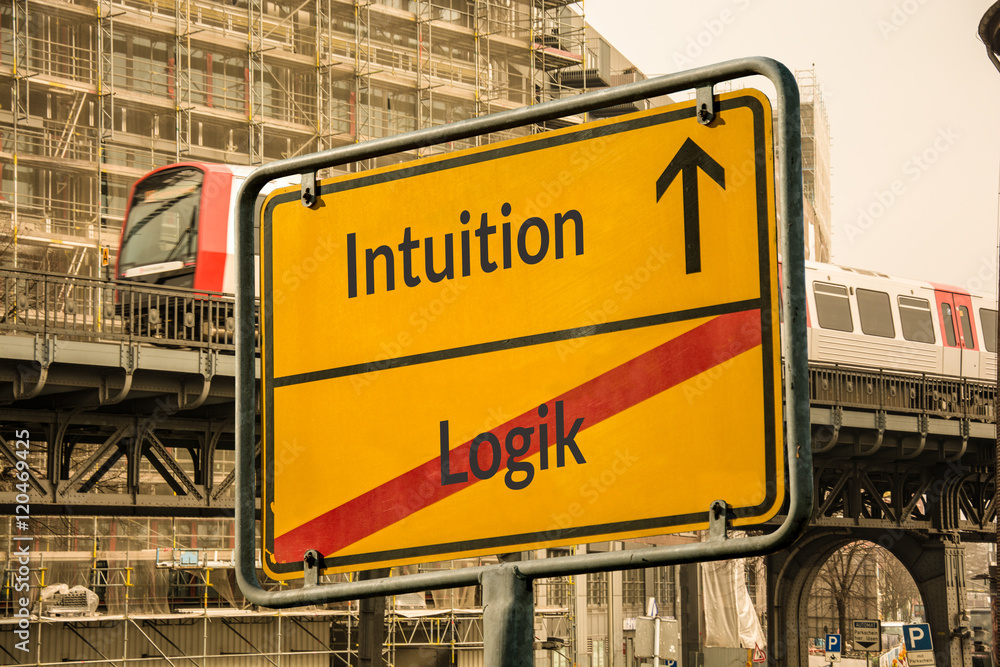 Obraz premium Schild 113 - Intuition