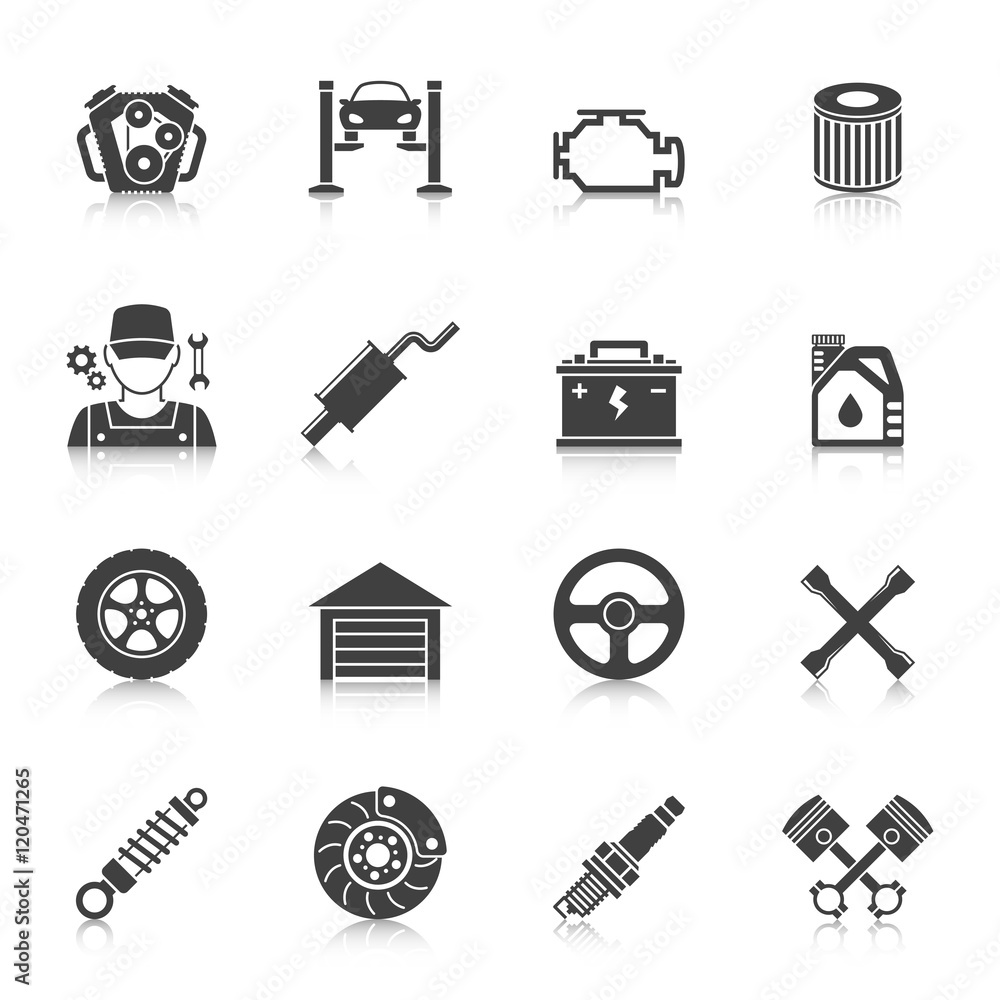 Fototapeta premium Auto Service Icons set