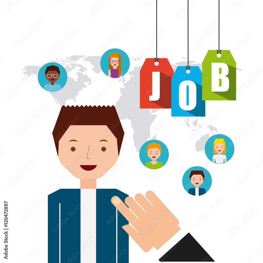 job opportunity flat icons vector illustration design job opportunity flat icons vector illustration design
