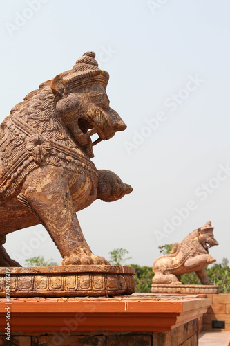 Singha statue in Ganesh Museum Chaing Mai , Thailand.