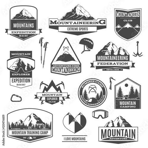 Black Mountaineering Labels