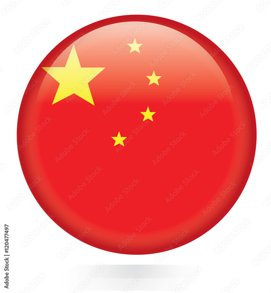 China flag button China flag button