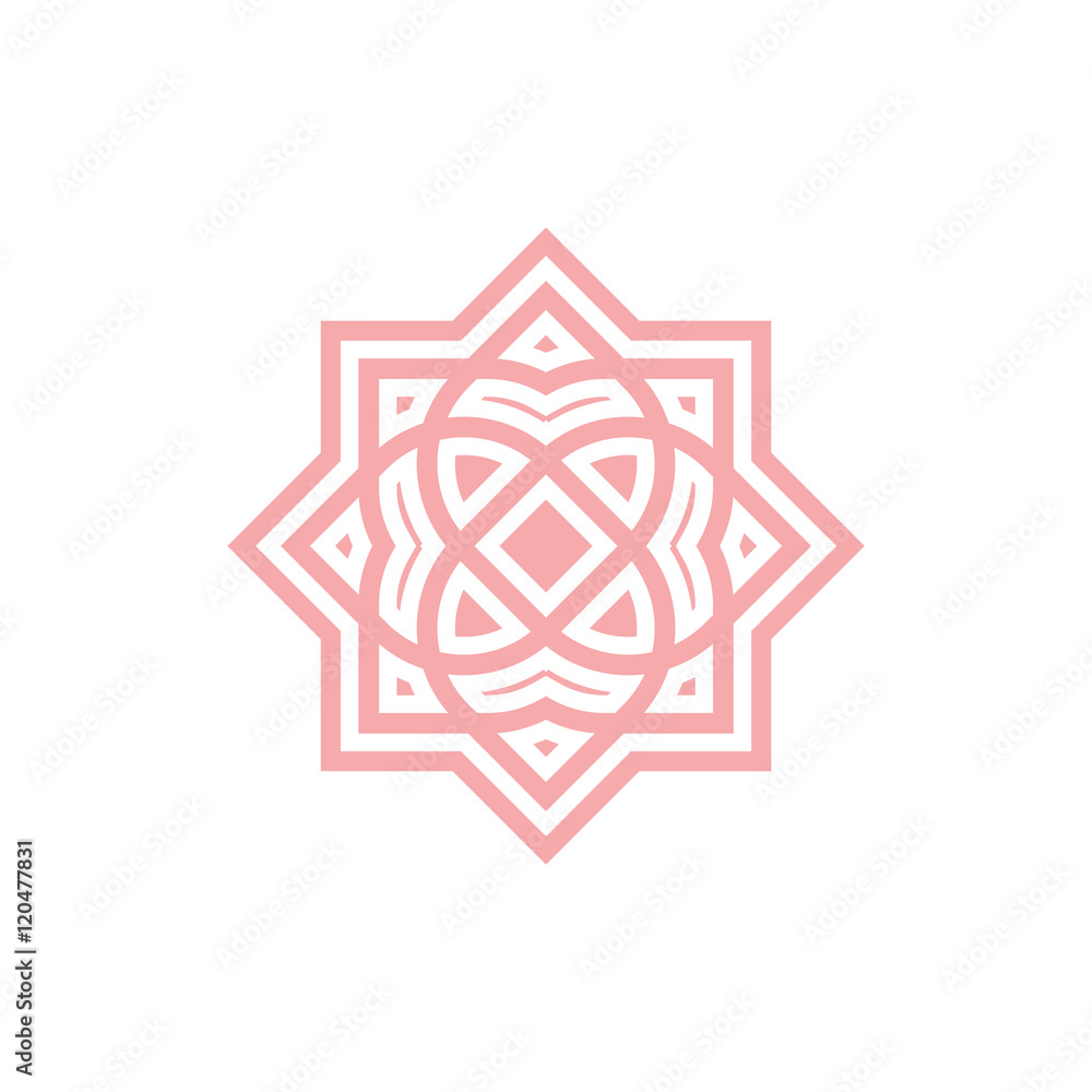 Cool Abstract Fractal Flower Logo Cool Abstract Fractal Flower Logo