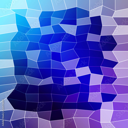 square blue polygonal background. vector illustration.
