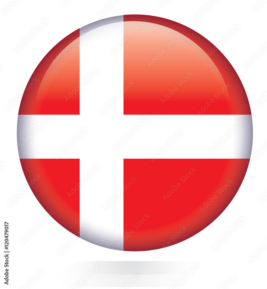 Denmark flag button Denmark flag button
