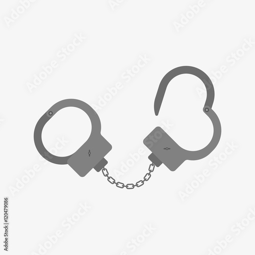 Handcuffs icon vector