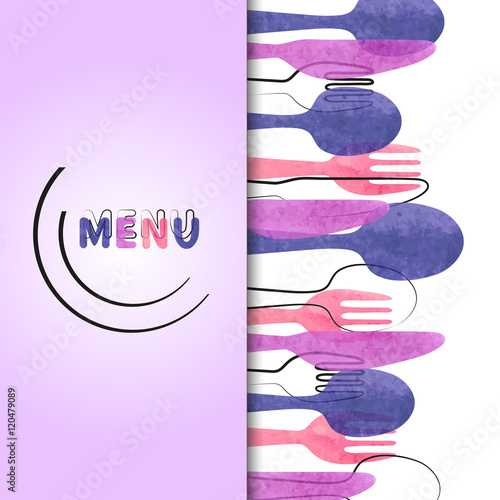 Restaurant menu design. Vec...