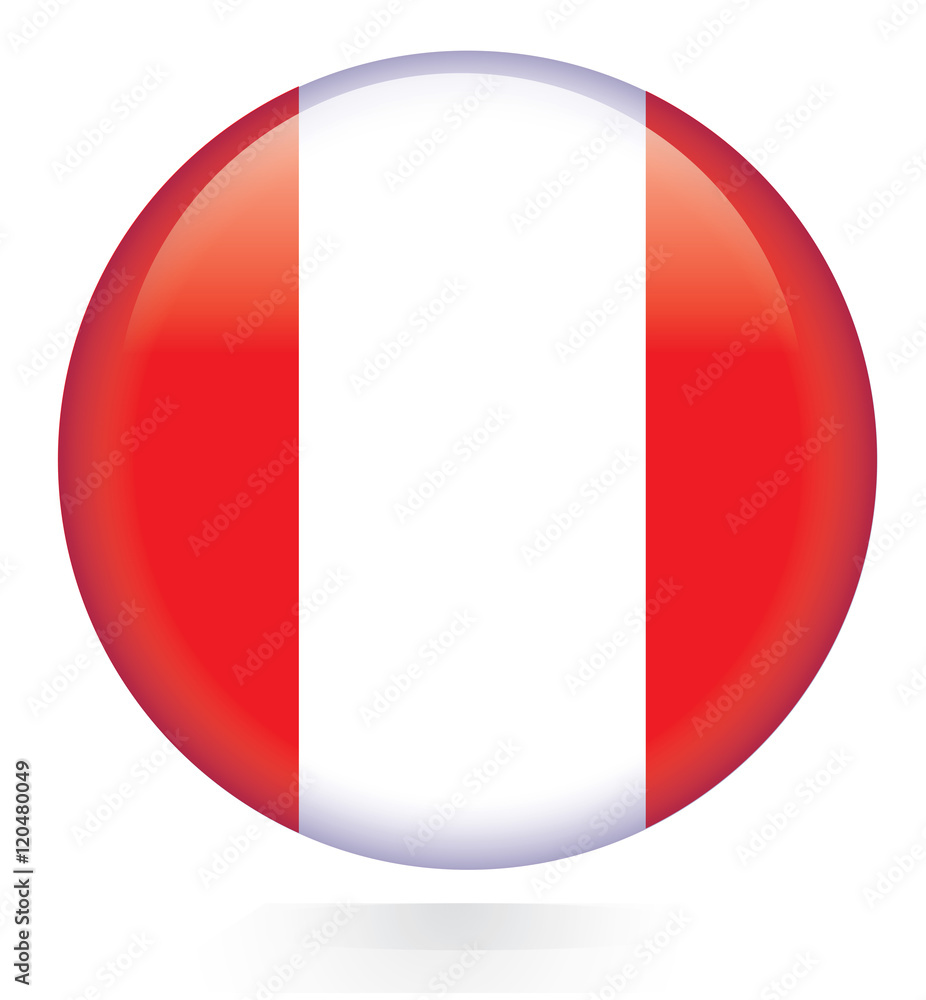 Peru flag buttonPrint Peru flag buttonPrint