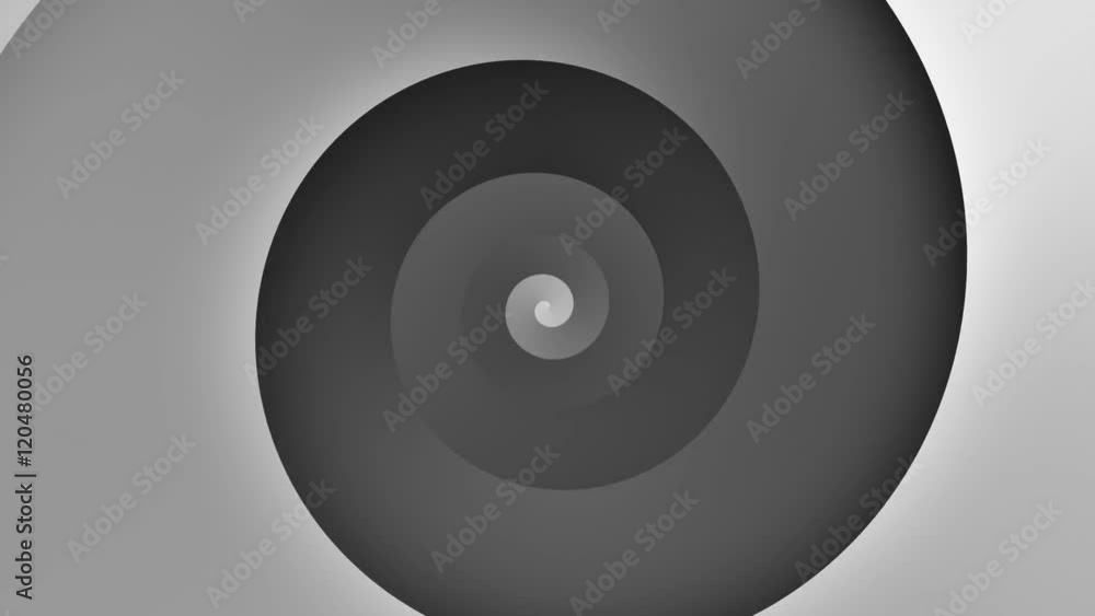 Black and White Gradient Spiral Motion Loop. Concentric Circular Greyscale Motion Graphics Black and White Gradient Spiral Motion Loop. Concentric Circular Greyscale Motion Graphics