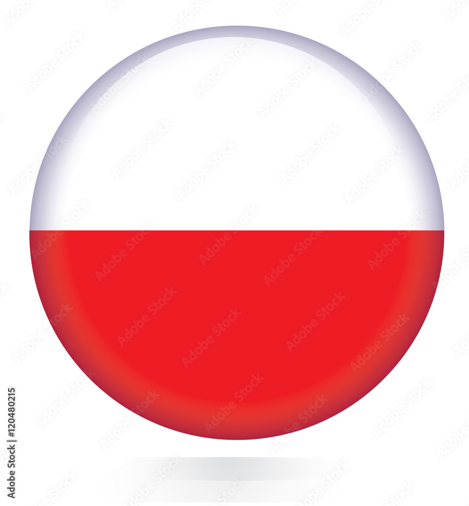 Poland flag button Poland flag button