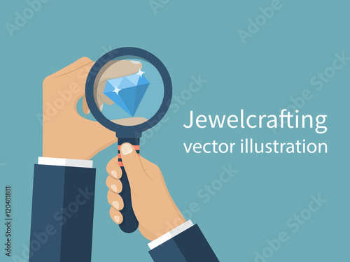 Jewelcrafting concept vector