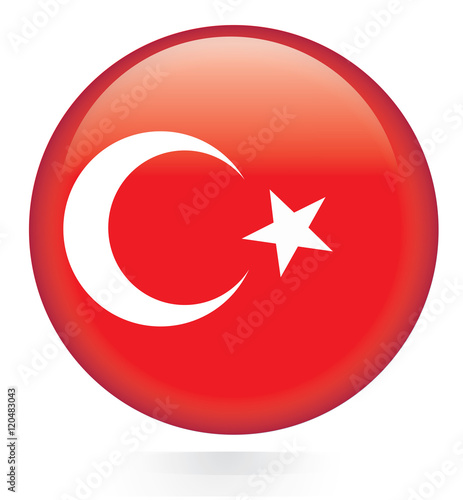 Turkey flag button