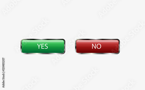 yes and no buttons