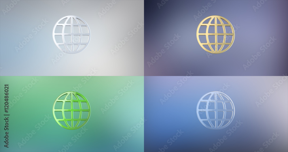 Globe 3d Icon