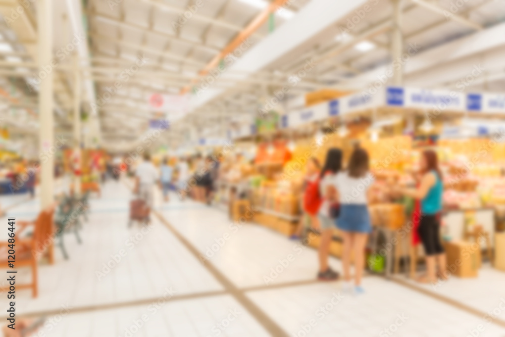 Obraz premium Abstract blurred Market place for business background.