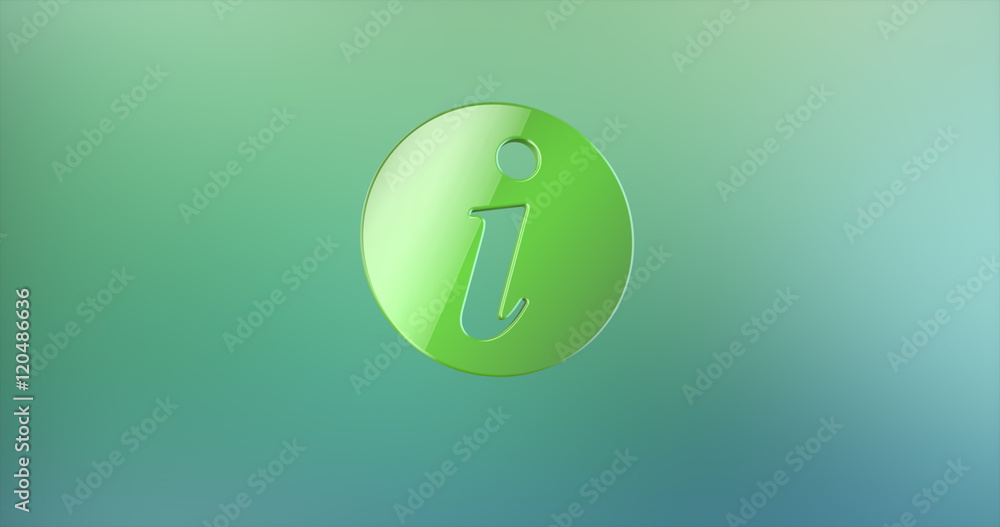 Info Green 3d Icon Info Green 3d Icon