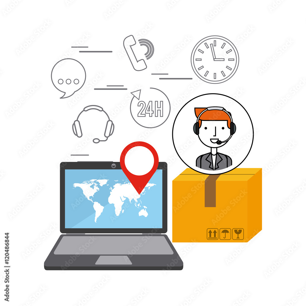 customer service flat icons vector illustration design customer service flat icons vector illustration design