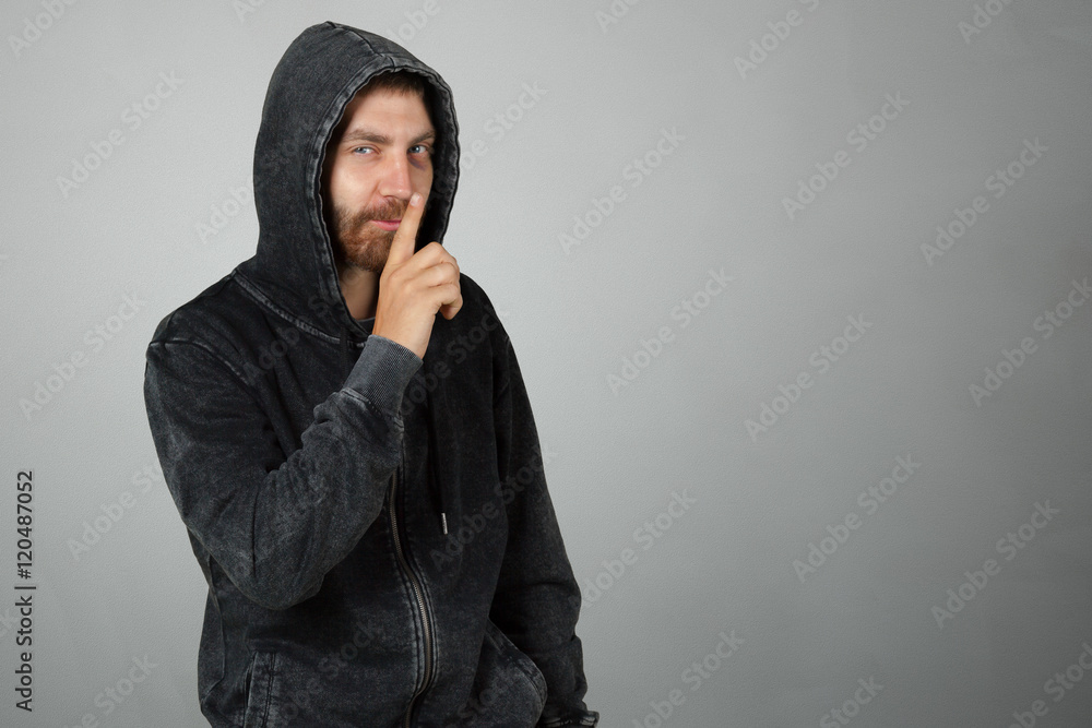 man in the hood or hooligan man in the hood or hooligan