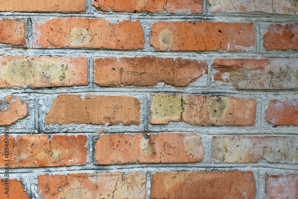 Old red brick wall Old red brick wall