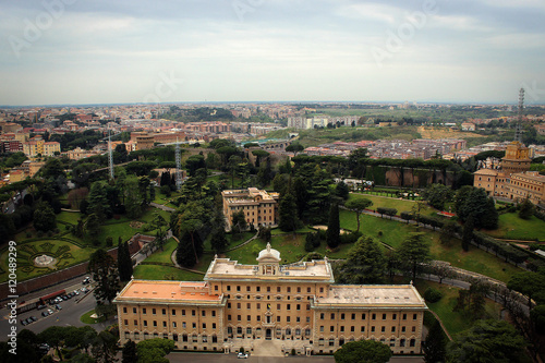 Rome panoramic view from St. Peter's Basilica