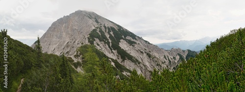 summit of Kepa in Karawanken mountains on slovenia - austrian border