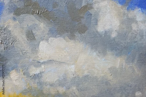 Obraz Tekstura uziemionego płótna