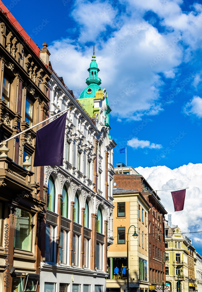 Obraz premium Buildings in the city centre of Oslo