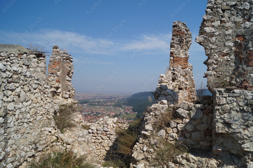Ruins citadel Rasnov, Brasov,Transylvania, Romania