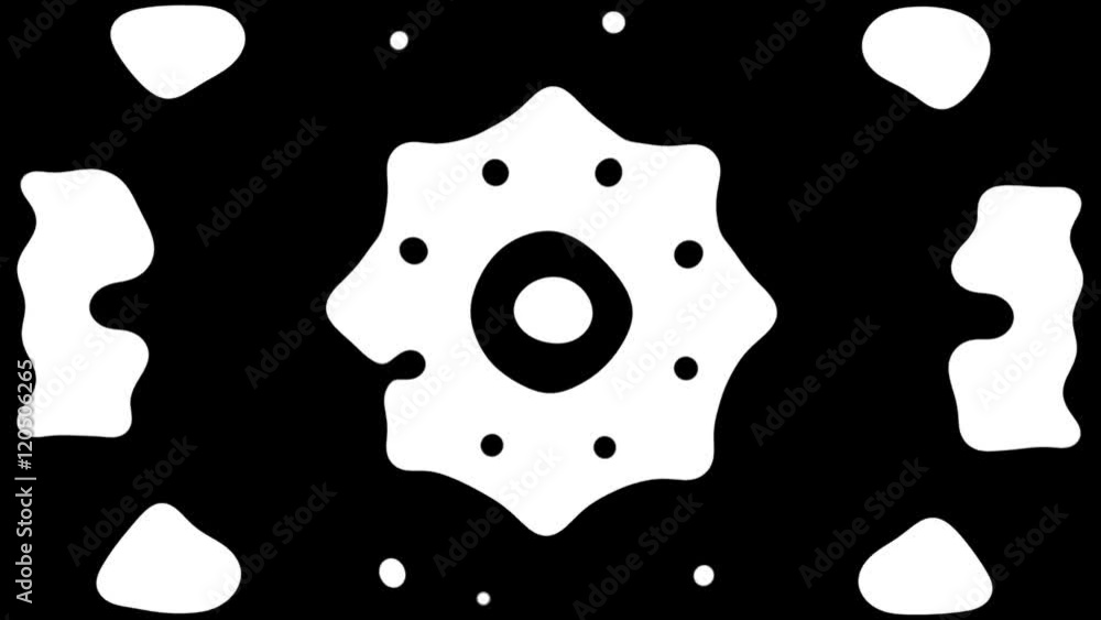 Kaleidoscopico de Simbolos y formas cambiantes