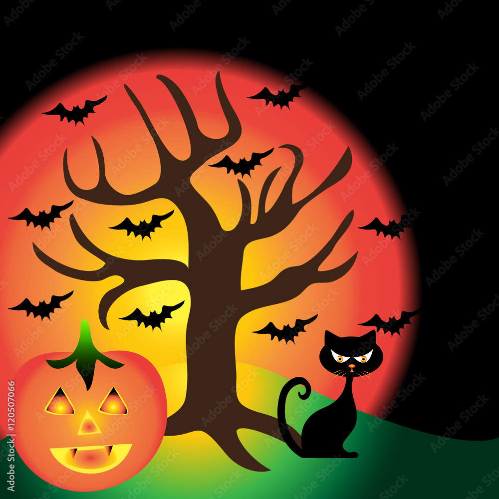 Halloween background template