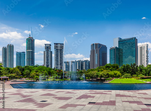 Photography Skyline of Central Business District of Kuala Lumpur, Malaysia