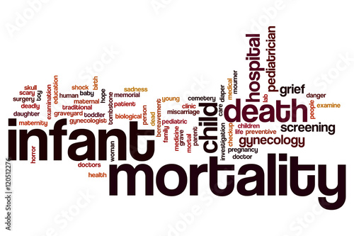 Infant mortality word cloud