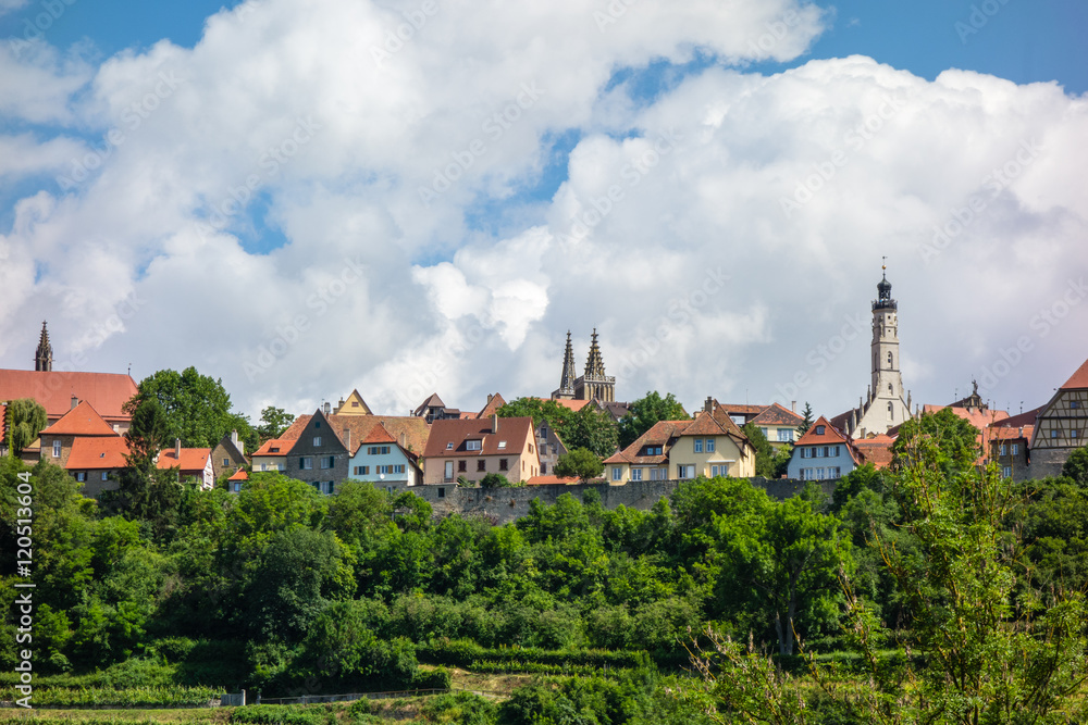 Stadtpanorama von Rothenburg ob der Tauber