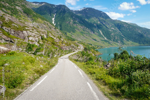 Norwegian Road in Sogn og Fjordane, Norway