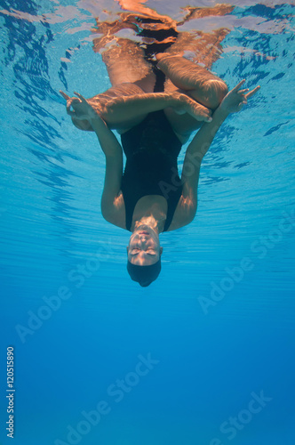 Reverse Underwater Yoga Lotus