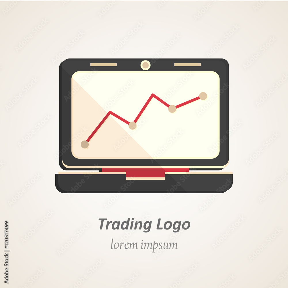 Finance flat logo Finance flat logo