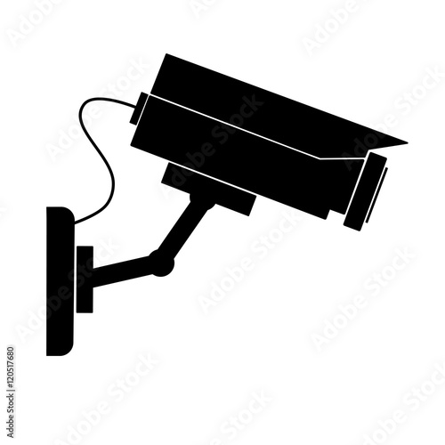 Security camera - vector illustration. 
