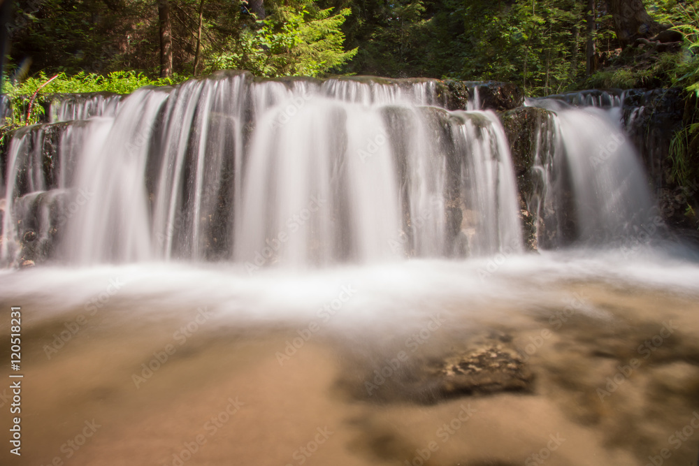 Waterfall on a Derr Brook in Roztocze - focused - long exposure Waterfall on a Derr Brook in Roztocze - focused - long exposure
