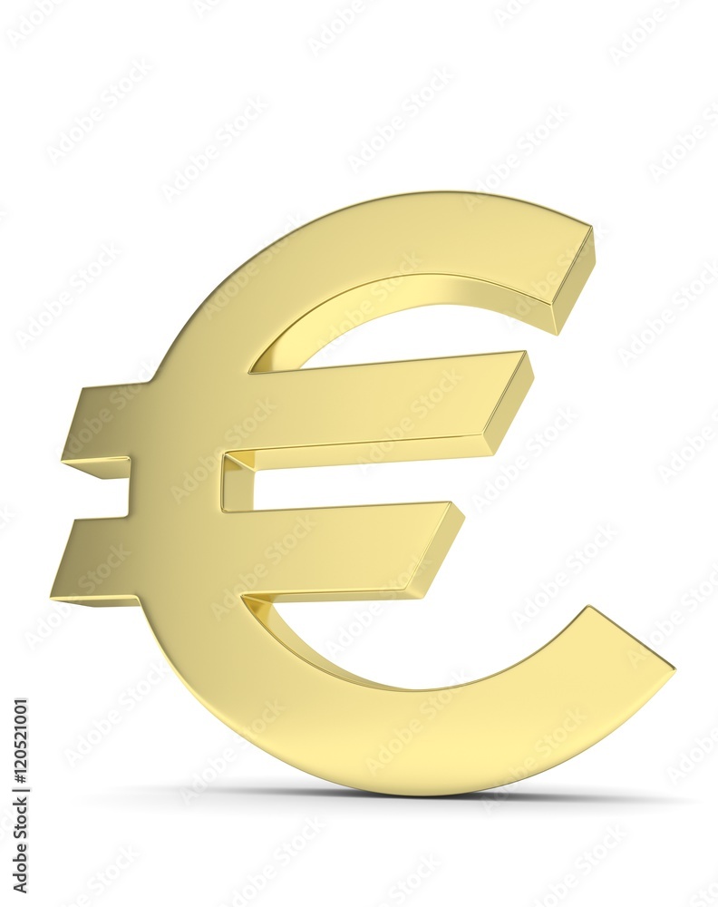 Isolated golden euro sign on white background. European currency. Concept of investment, european market, savings. Power, luxury and wealth. 3D rendering. Isolated golden euro sign on white background. European currency. Concept of investment, european market, savings. Power, luxury and wealth. 3D rendering.