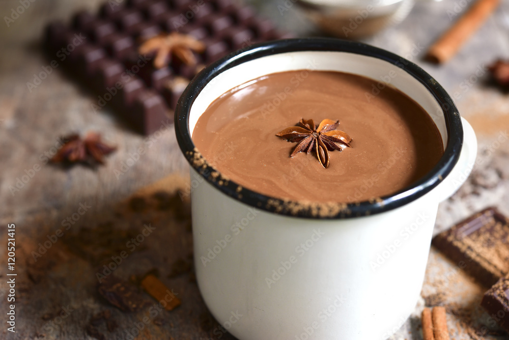 Warming spicy hot chocolate. Warming spicy hot chocolate.
