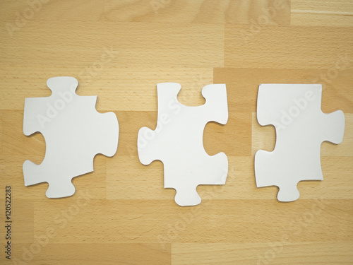 Bild auf Leinwand Puzzle Teile