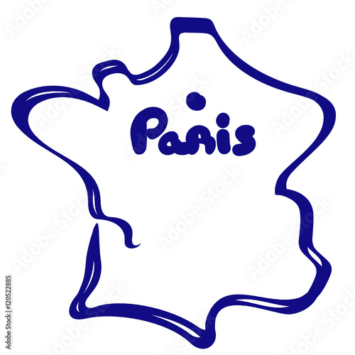 carte de france Paris